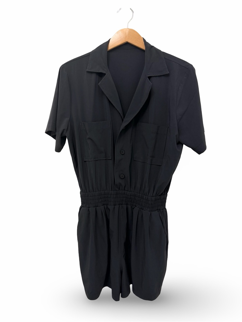 Vuori Trestles Twill Romper in Black - Size Small - Picture 3 of 7